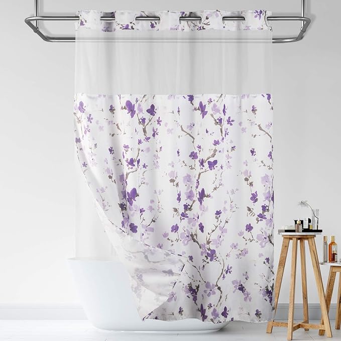Lagute SnapHook Hook Free Shower Curtain by Lagute