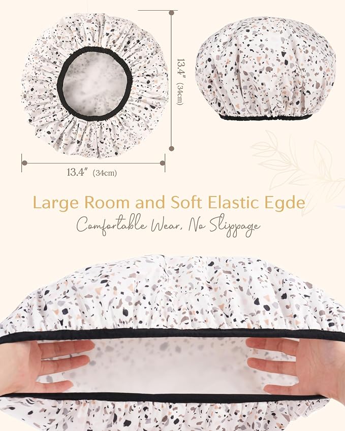 Yanibest Shower Cap Reusable Waterproof - Image 6