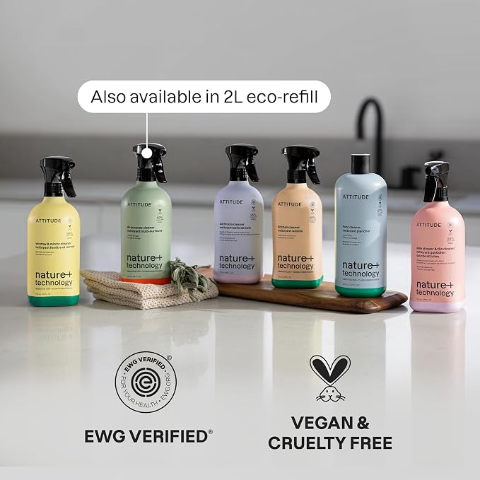 ATTITUDE Floor Cleaner, Natural Origin Ingredients, EWG Verified, Dissolves - Image 6