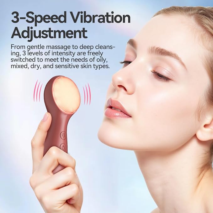 Colorful LED Silicone Face Wash Brush - Image 6