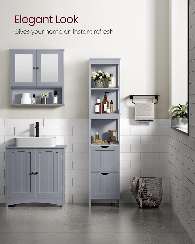 VASAGLE Storage Cabinet, Storage Organizer Rack Stand - Image 7