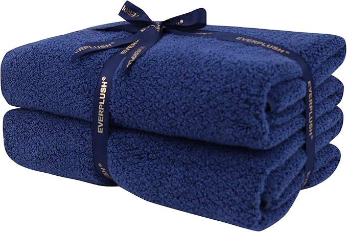 Everplush Diamond Collection Extra Large Bath Towel Sheet – 2 PK, Super Soft & by Everplush