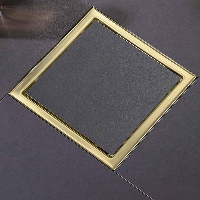 6 Inch Square Shower Floor Drain, Shower Drain Kit - Image 3