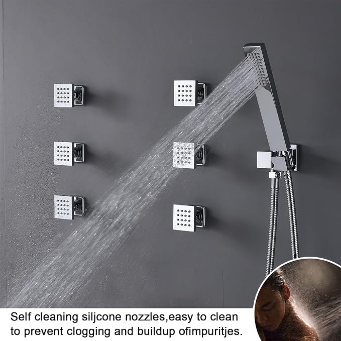 Shower System Polished Chrome Shower Faucet Set - Image 4