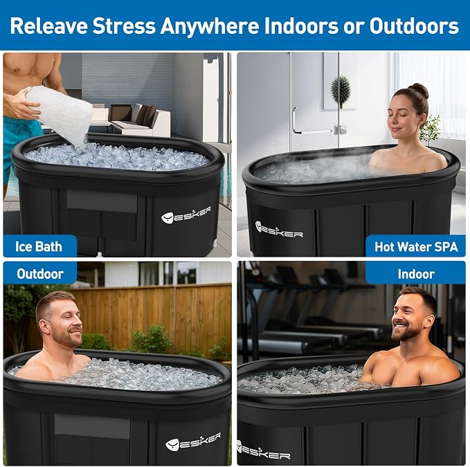 Yesker 110 Gal Oval Ice Bath Tub - Image 7