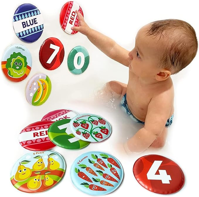 Floating Baby Flash Cards for Bathtub by BabyBibi