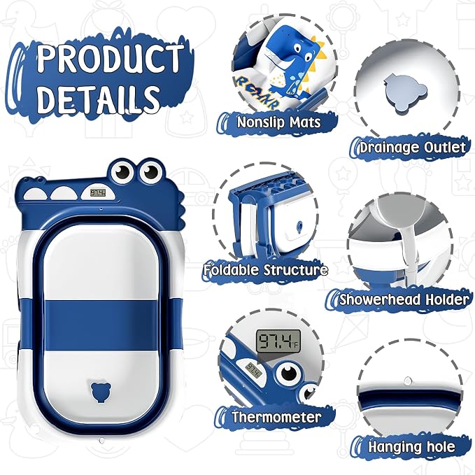 MoreFeel Collapsible Baby Bathtub - Image 2