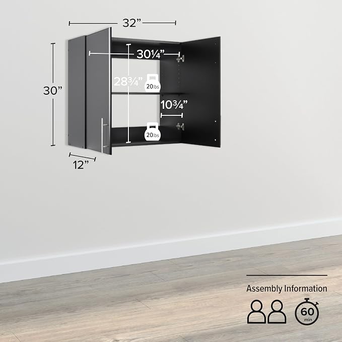 Prepac Elite 32 inch Wall Cabinet - Image 3