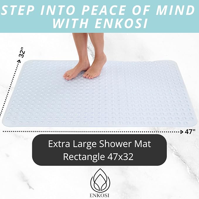 ENKOSI Extra Large Shower Mat Non Slip - Image 4