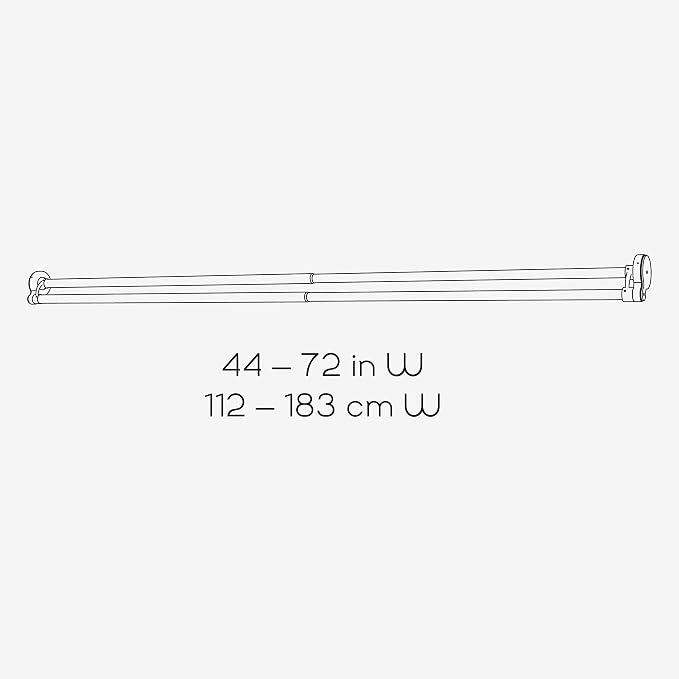 Zenna Home Rustproof Double Shower Curtain Rod, Double Shower Rod, No Drill - Image 6