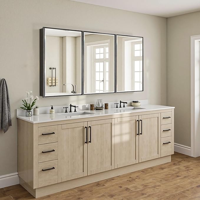 60x30 Pre-Assembled Black Medicine Cabinet - Image 7
