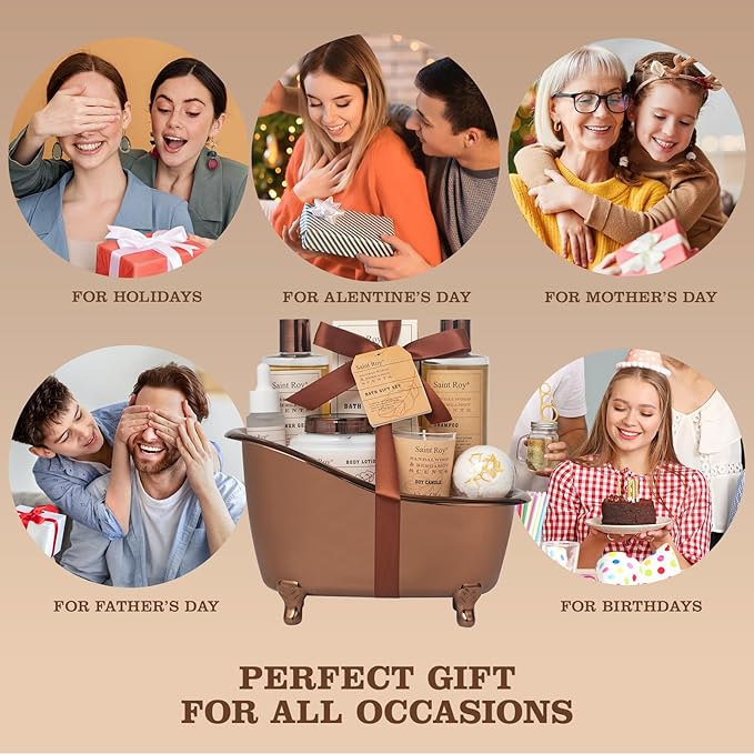 Fathers Day Gifts for Men Dad Birthday Gifts Spa Kit Cedar & Bergamot Scents - Image 5