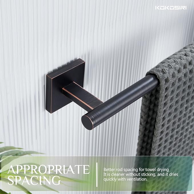 KOKOSIRI Hand Towel Bar Bathroom Towel Holder - Image 5