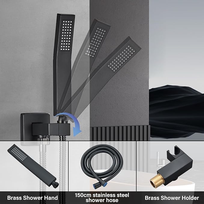Shower Faucet Matte Black Shower System - Image 6