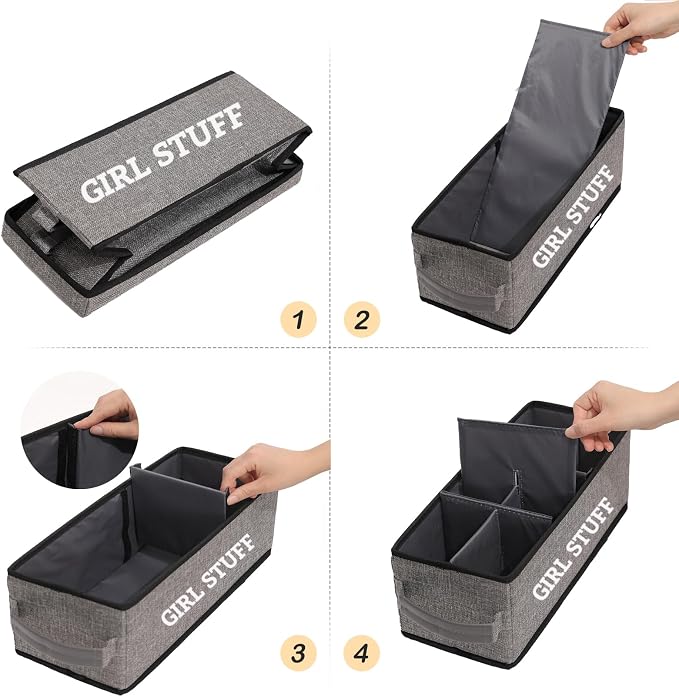 Tampon Holder for Bathroom, Bathroom Storage Containers - Image 6