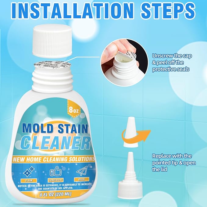 Mold Stain Cleaner Gel, 8 Fl oz Effective Washing Machine Cleaner - Image 8