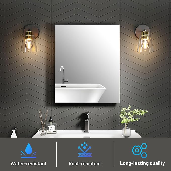 20 x 24 Medicine Cabinet Mirror - Image 3
