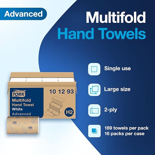 Tork Xpress Soft Multifold Hand Towel White - Image 3