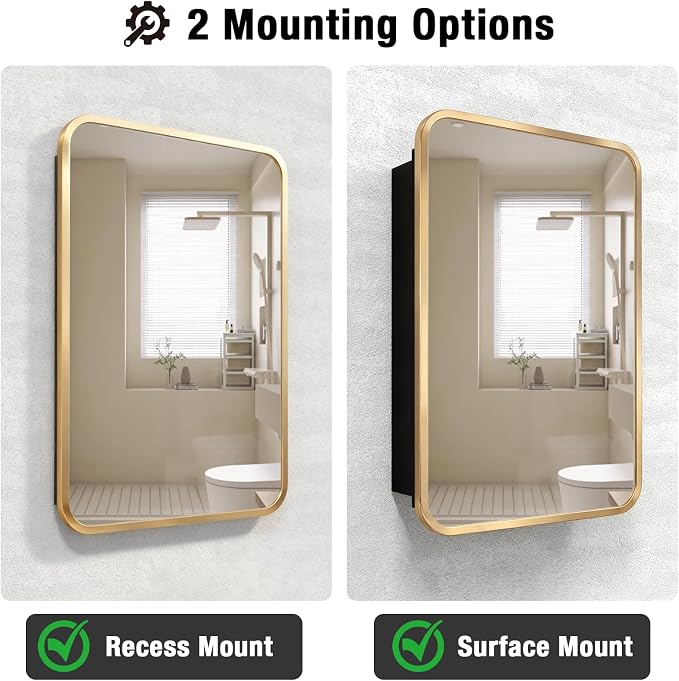 Rectangle Bathroom Medicine Cabinet - Image 6