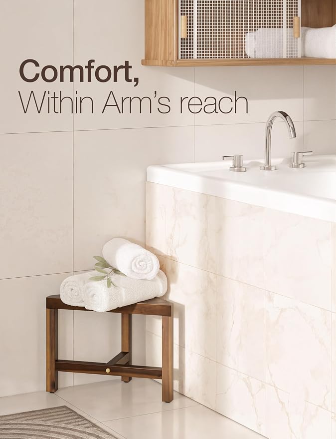 HOLANA Acacia Shower Foot Rest - Image 5