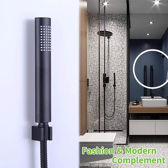Angle Simple Shower Wand Holder, Brass Shower Head Hanger, Sprayer Nozzle - Image 3