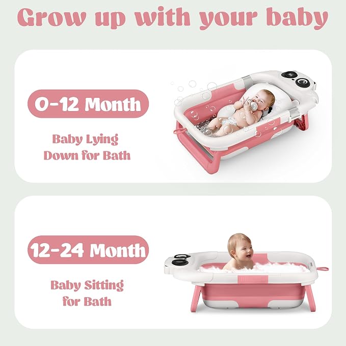 Foldable Baby Bathtub, Lightweight Bathtub - Image 3