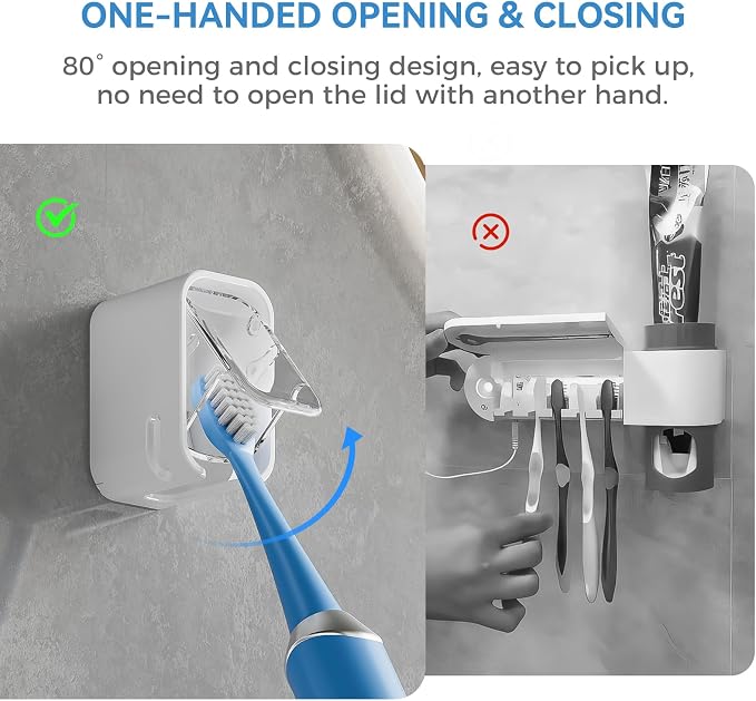Toothbrush Holders for Bathrooms, Single Toothbrush Dispenser Storage Organizer - Image 5