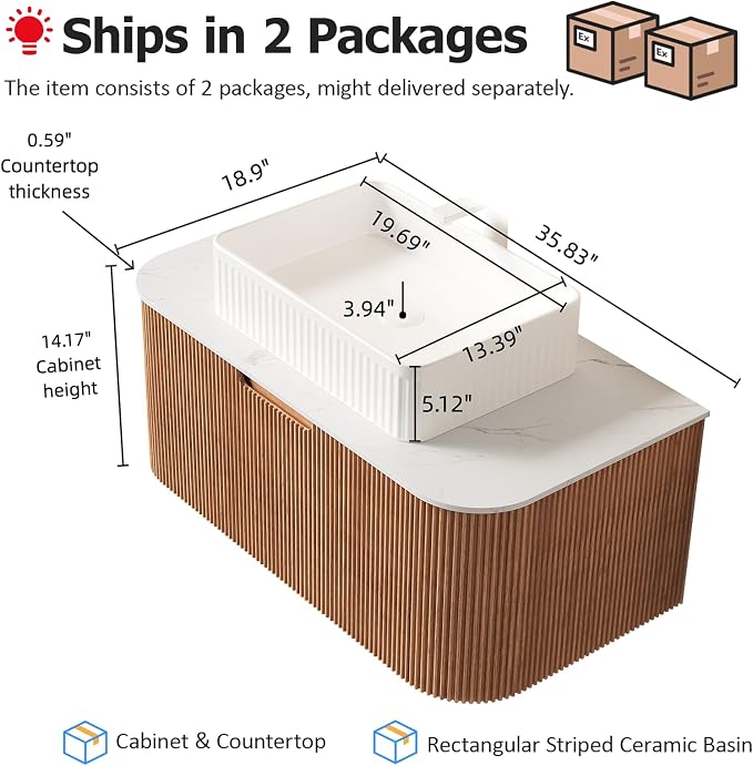 36'' Floating Bathroom Vanity - Image 2