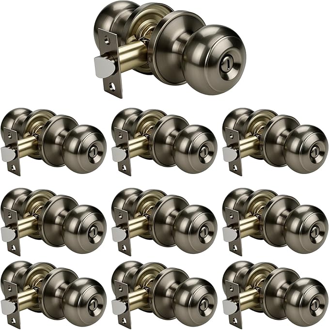 KNOBWELL 10 Pack Privacy Door Knob by KNOBWELL