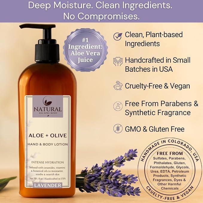 Natural Escapes Lavender Body Lotion - Image 6