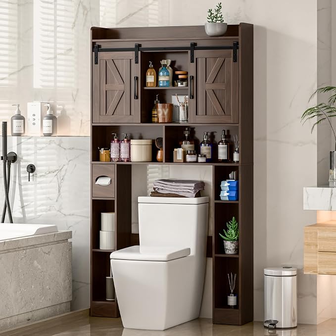 Farmhouse Storage Cabinet Over Toilet - Image 5