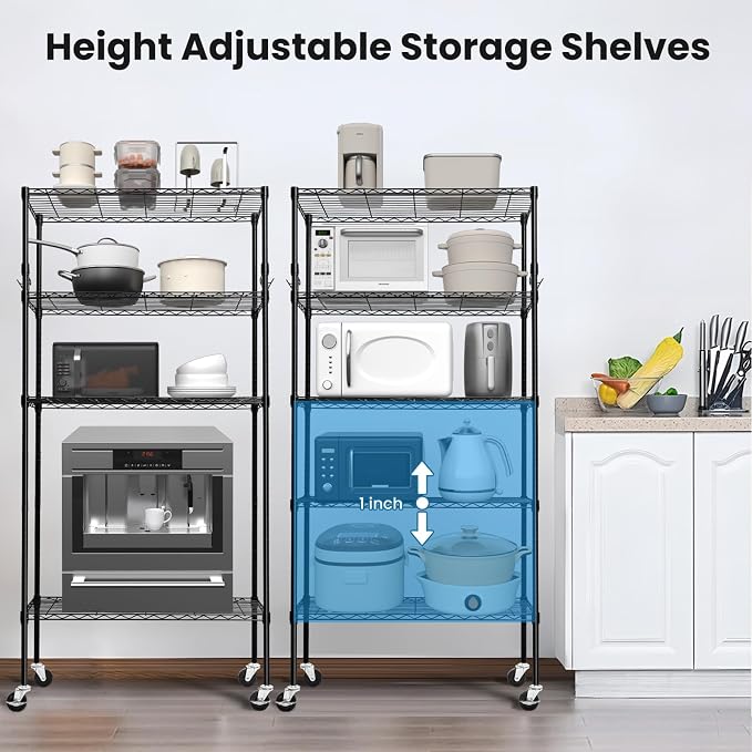Storage Shelves 75"H Wire Shelving Unit - Image 6