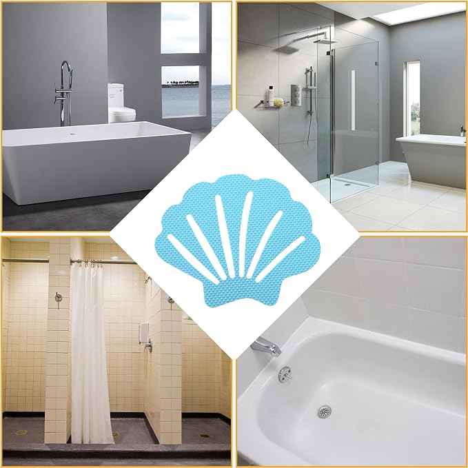 30 Pcs Bathtub Stickers Non Slip, Shell Shaped Tubs Safety Shower Treads - Image 5