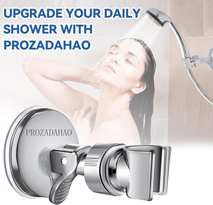 Adjustable Shower Head Holder, Bathroom Suction Cup Handheld Shower Head Bracket - Image 6