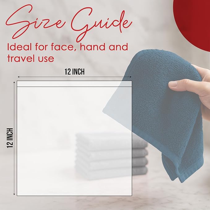 RIVERSIDE 12 Pack Washcloths - Image 2