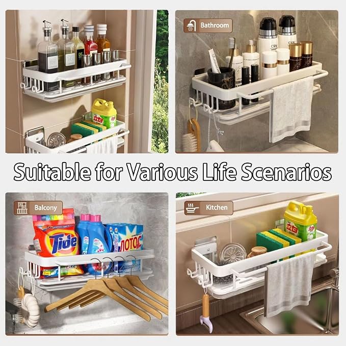 Sponge Holder Kitchen Sink Caddy Organizer Wall Mount Sponge Holder - Image 4