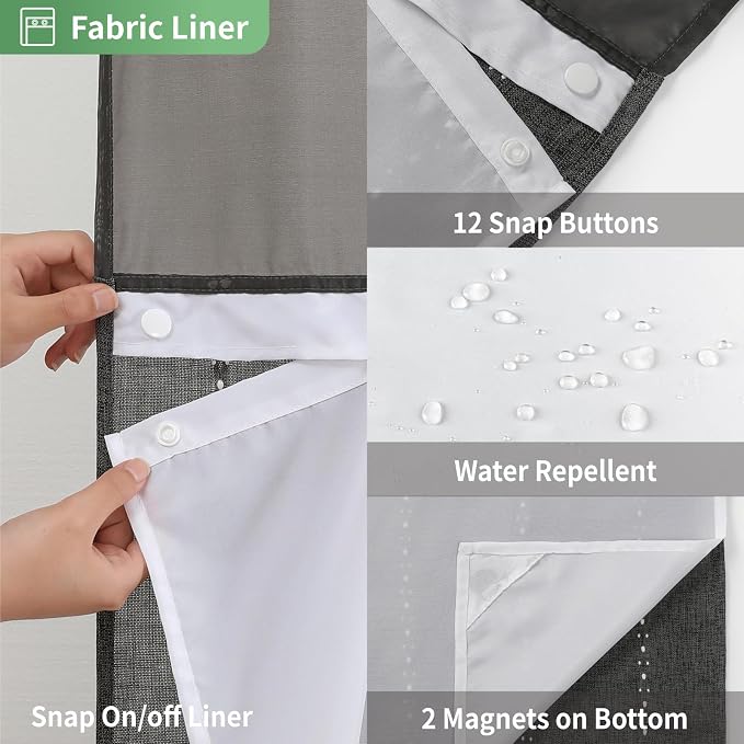 No Hook Stall Shower Curtain - Image 6