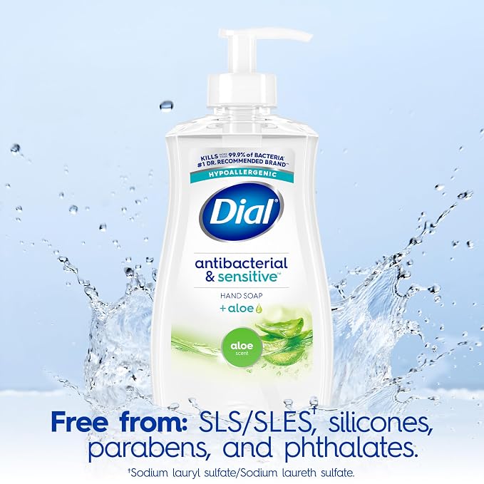 Dial Antibacterial Defense Liquid Hand Soap + Aloe, Aloe Scent, 11 Fl Oz - Image 4