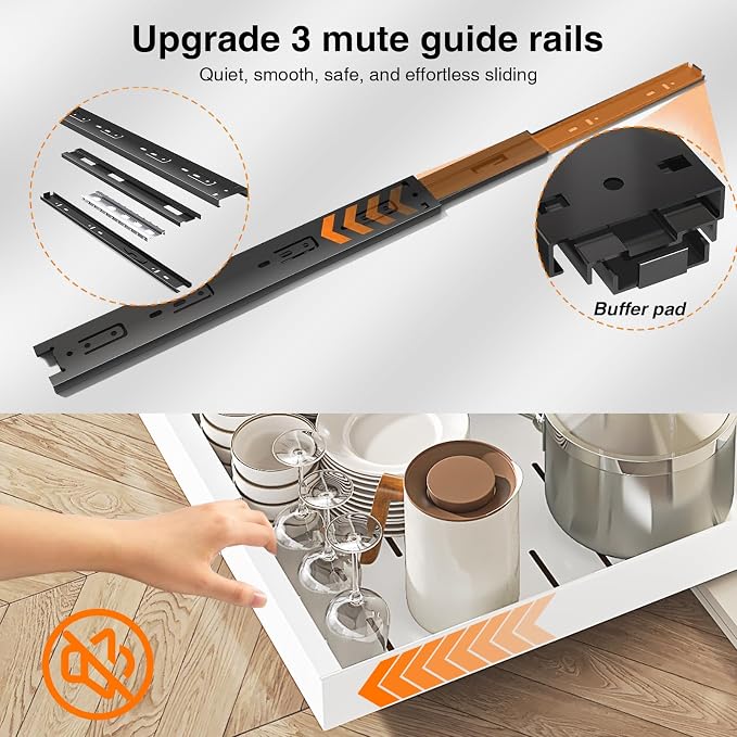 LEGUANG Expandable Pull-Out Cabinet Organizers - Image 4