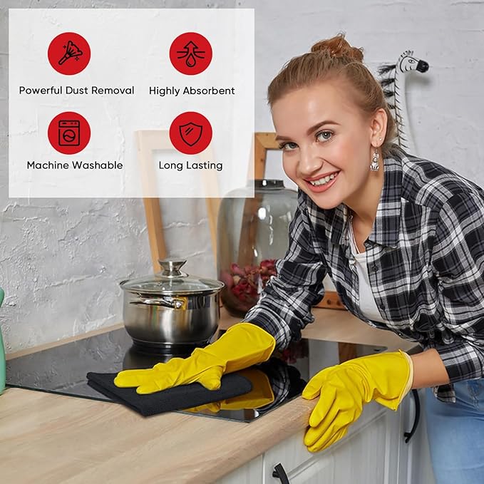 AIDEA Microfiber Cleaning Cloth 24 Pack, Microfiber Towels - Image 4