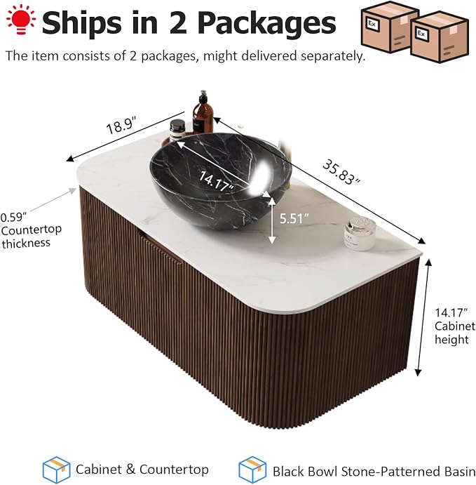 36" Floating Bathroom Vanity - Image 2