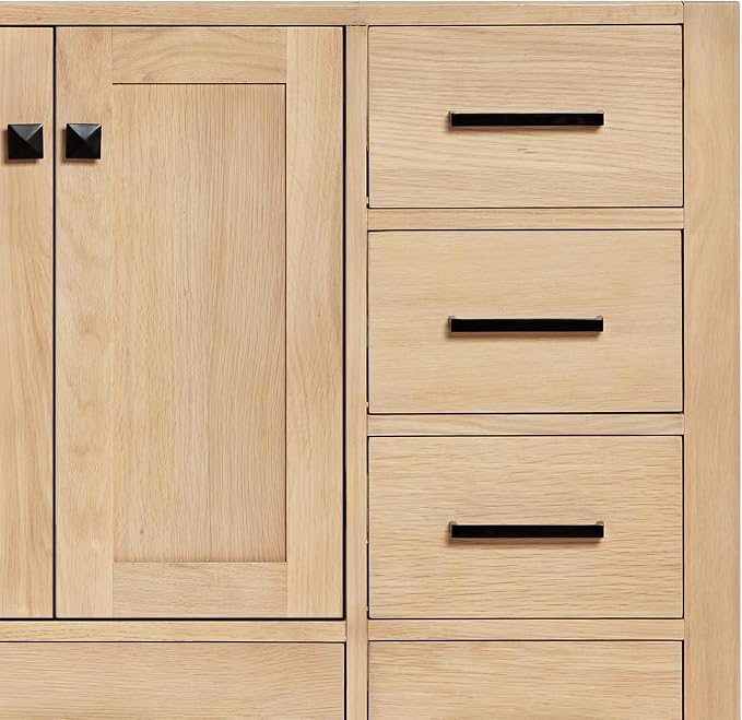ARIEL Cambridge 36 Inch Oak Bathroom Vanity - Image 9