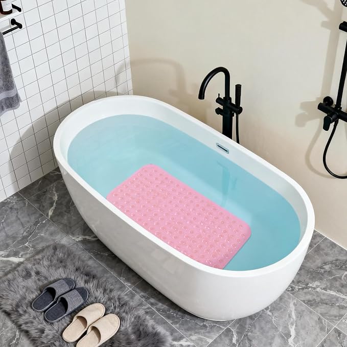 Anti-Slip Bathtub Shower mat, 27.5×14.5（Approximately 70×37cm） inch Soft - Image 4