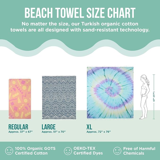 Sand Cloud Large Turkish Beach Towel - Image 5