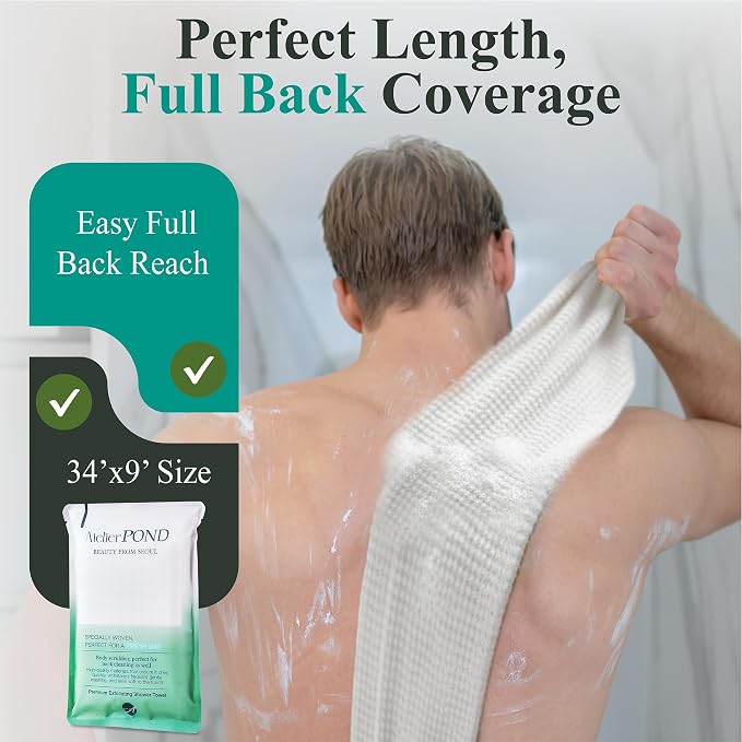 Korean Exfoliating Washcloth – Exfoliating Shower Towel Body Scrub Cloth - Image 5