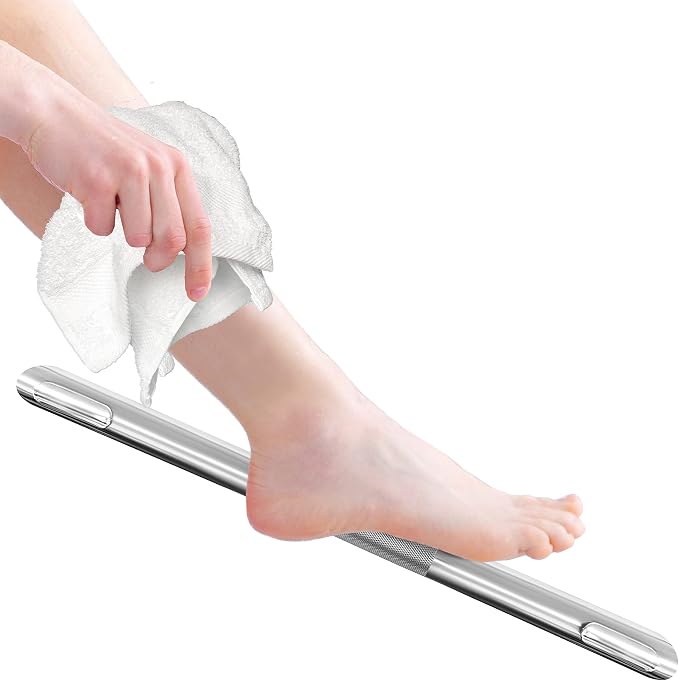 Shower Foot Rest, Corner Shower Bar by FINSBURYHARDWARE