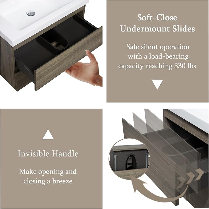 36" Floating Bathroom Vanity - Image 6