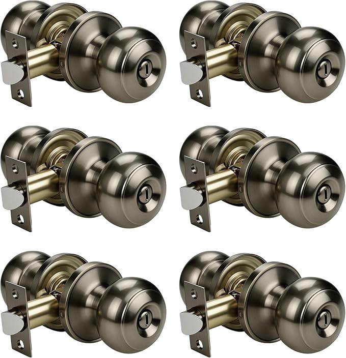 KNOBWELL 6 Pack Privacy Door Knob by KNOBWELL