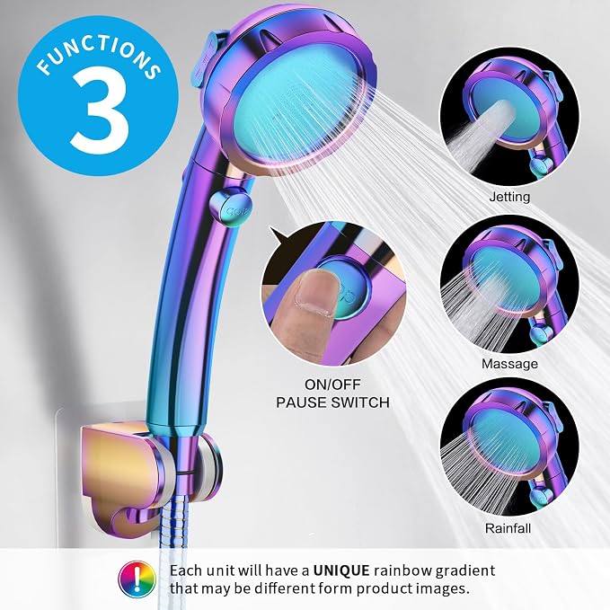 KAIYING Drill-Free High Pressure Handheld Shower Head - Image 2