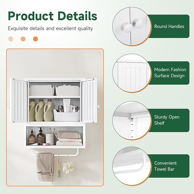 Letaya Metal Bathroom Wall Cabinet - Image 4